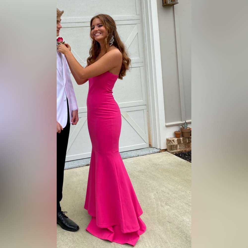 LIKELY Pink Long Dress - Prom